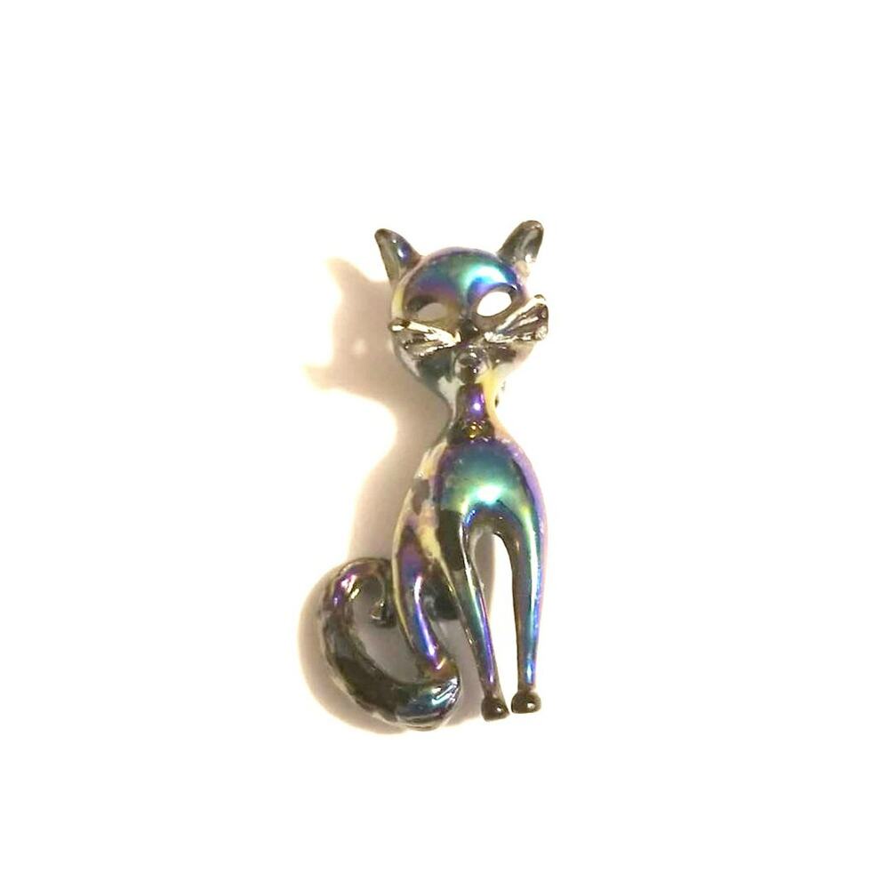 Mid Century Atomic Kitty Brooch